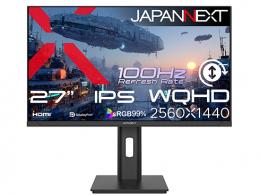 【法人様宛限定】JAPANNEXT JN-IPS27Q3-HSP 液晶ディスプレイ 27型/2560×1440/HDMI×1、DP×1/ブラック/スピーカー無/2年保証