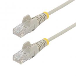 StarTech.com N6PAT25CMGRS CAT6 LANケーブル/スリム/25cm/グレー/100W PoE/UTP/LSZH/より線/カテゴリ6 RJ45