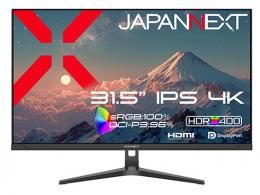 【法人様宛限定】JAPANNEXT JN-IPS315U 液晶ディスプレイ 31.5型/3840×2160/HDMI×2、DP×2/ブラック/スピーカー有/2年保証