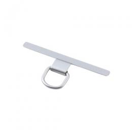 ELECOM P-STHD1SSV ストラップホールシート/ステンレス/高強度/1口タイプ/2枚入り/保護シート2枚付属/シルバー