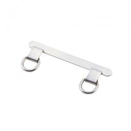 ELECOM P-STHD2SSV ストラップホールシート/ステンレス/高強度/2口タイプ/2枚入り/保護シート2枚付属/シルバー