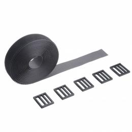 サンワサプライ CA-MF10BK 面ファスナー結束バンド（幅25mm・長さ3m・黒・専用カン付き）