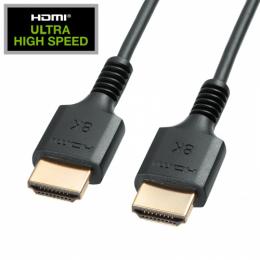 サンワサプライ KM-HD20-US10 UltraHighSpeed認証品スリムケーブル（1m）