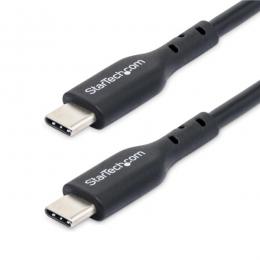 StarTech.com USB2CC1MNC2PK USB-C充電ケーブル/2本セット/1m/USB 2.0/60W 3A PD/ブラック/ノートPC データ転送 高速充電