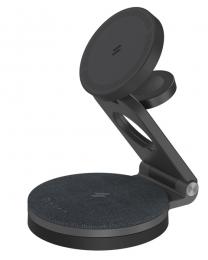 ADAM elements APAADMAG360GY Mag 360 Qi2対応3-in-1折りたたみ式トラベル充電ステーション グレー