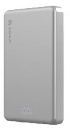 ADAM elements APBADVTL10SL VIONTA L10 Silver 超薄型マグネットワイヤレス充電モバイルバッテリー 10000mAh