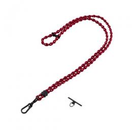 ELECOM P-STSDH1FLSTBD スマホショルダーストラップ/伸縮/こぶ紐/軽量/デザイン柄/ステンレスストラップホールシート付属(1口タイプ×1枚)/ストライプ/バーガンディ