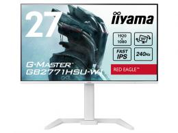iiyama GB2771HSU-W1 液晶ディスプレイ 27型/1920×1080/HDMI、DisplayPort/ホワイト/スピーカーあり/IPS方式/昇降/回転/角度調整/3年保証