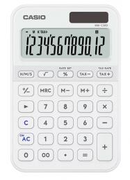 CASIO MW-C20D-WE-N デザイン電卓 カラフル ホワイト