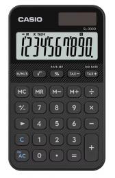 CASIO SL-300D-BK-N デザイン電卓 カラフル ブラック