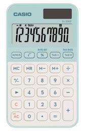 CASIO SL-300D-LG-N デザイン電卓 カラフル ライトグリーン