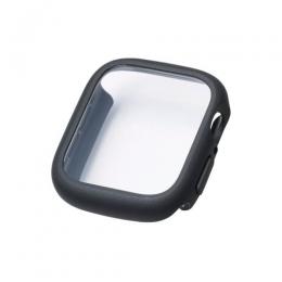 ELECOM AW-25EFCTSLBK Apple Watch 40mm/フルカバーケース/TOUGHSLIM/プレミアムガラス/高透明/ブラック