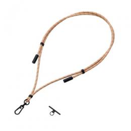 ELECOM P-STSDH1CC06BE スマホショルダーストラップ/充電ケーブルショルダー/USB Type-C/長さ調整/ステンレスストラップホールシート付属(1口タイプ×1枚)/ベージュ