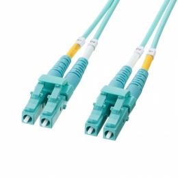 サンワサプライ HKB-MOM3LCLC-15 メガネ型光ファイバケーブル（マルチ50μmOM3、LC×2-LC×2、15m）