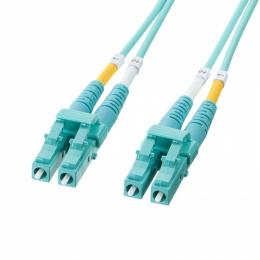 サンワサプライ HKB-MOM4LCLC-01 メガネ型光ファイバケーブル（マルチ50μmOM4、LC×2-LC×2、1m）