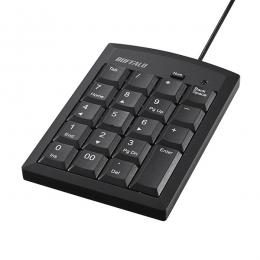 BUFFALO BSTK130BK 有線テンキーボード Tabキー付き ブラック