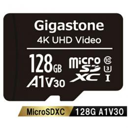 Gigastone GJMX-128GV3A1 microSDXCカード 128GB SDカードケース付き UHS-I U1 A1 V30スペック 最大読み取り速度95MB/s Full HDビデオ撮影対応