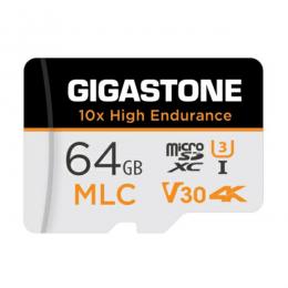 Gigastone GJMX-64GMLC 高耐久MLC マイクロSDカード 64GB SDXC U3 V30 クラス10 UHS-I 超高速 読込100MB/s 書込65MB/s 4K ドラレコ・監視カメラ・カーナビ
