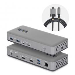 StarTech.com 196N-USBC-DOCK USB-Cドッキングステーション/2画面/4K60Hz HDMI/100W/USBハブ/LAN/Windows用