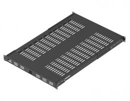 ATEN RA1201B 1U対応 奥行調整ロングレール付 スリット棚板 (奥行:700mm) 黒