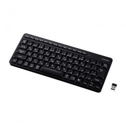 ELECOM TK-QT11MDMBK キーボード/無線2.4GHz/静音/ミニサイズ/メンブレン式/ブラック