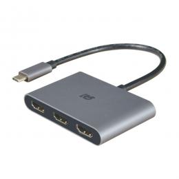 ラトックシステム RS-UCHD3-PD トリプルディスプレイアダプター 最大4K60Hz・PD対応