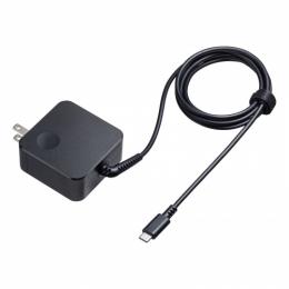 サンワサプライ ACA-PD108BK USB PD対応AC充電器（PD45W・Type-Cケーブル一体型）