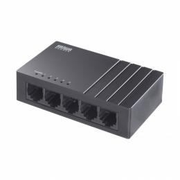 サンワサプライ LAN-GIGAC503BK ギガビット対応 スイッチングハブ（5ポート・Type-C給電）