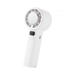 ELECOM FAN-U264WH ハンディファン/ナトリウムイオン電池/冷却プレート付/10段階調整/ストラップ付/USB Type-C充電/ホワイト