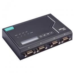 MOXA NPort 6450-2TX-G2 第2世代 4ポート RS-232/422/485 セキュアターミナルサーバー 10/100M RJ45×3 電源アダプター付き