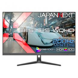【法人様宛限定】JAPANNEXT JN-IPS315G200Q ゲーミング液晶ディスプレイ 31.5型/2560×1440/HDMI×2、DP×2/ブラック/スピーカー有/2年保証