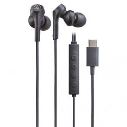 オーディオテクニカ ATH-CKS330NC BL イヤホン ヘッドセット ATH-CKS330NC ノイズキャンセリング機能搭載 USB Type-C用 マイク付き ブルー
