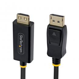StarTech.com 1M-DP-HDMI-4K60-GR DisplayPort - HDMI変換ケーブル/1m/4K60Hz/抜けにくいコネクター/HDR/単方向仕様