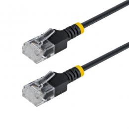 StarTech.com N6APATUTP34BKS2M CAT6A LANケーブル/超スリム/2m/ブラック/UTP/純銅撚線/スナッグレス/カテゴリ6A ギガビット対応