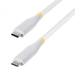 StarTech.com CC1M40GUSB4TPW USB4ケーブル/1m/40Gbps/Type-C/240W/8K60Hz/DP2.1/ホワイト/高速充電 データ転送