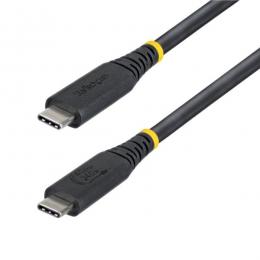 StarTech.com CC50CM40GUSB4TP USB4ケーブル/50cm/40Gbps/Type-C/240W/8K60Hz/DP2.1/ブラック/高速充電 データ転送
