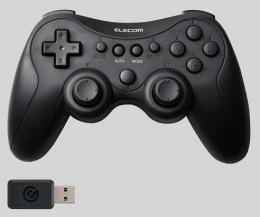 ELECOM JC-GP40SBK ゲームパッド/無線・有線/XInput/DirectInput/PS系配置/充電式/13ボタン/ブラック