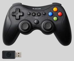 ELECOM JC-GP50SVBK ゲームパッド/無線・有線/XInput/DirectInput/PS系配置/FPS特化仕様/充電式/13ボタン/ブラック