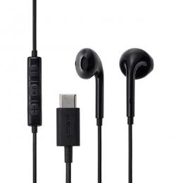 ELECOM EHP-DF18IMBK 有線イヤホン/USB Type-C/インナーイヤー/ブラック