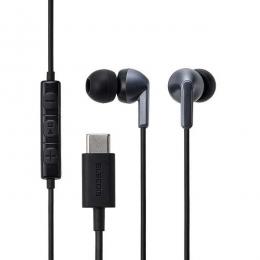ELECOM EHP-DF19CMBK 有線イヤホン/USB Type-C/カナル/ブラック