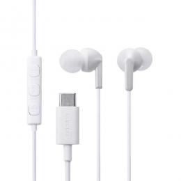 ELECOM EHP-DF19CMWH 有線イヤホン/USB Type-C/カナル/ホワイト