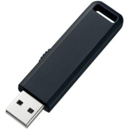 サンワサプライ UFD-SL4GBKN USB2.0メモリ（4GB） スライド式コネクタ（ブラック）