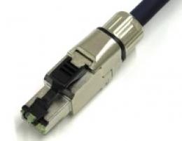 エイム電子 C6AS-CGRT2-M12X8/RJ45TG-NV-01 10GigE Vision対応LANケーブル ロボットSTP M12(Xコード)小型 RJ45産業用 1m