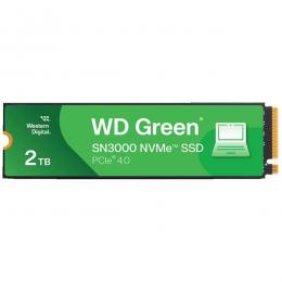 WesternDigital WDS200T4G0E WD Green SN3000 シリーズ エントリーモデル M.2 PCIe Gen4x4 NVMe 接続SSD (2TB)