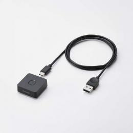 ELECOM CR-FI50UBK 指紋認証リーダー/有線独立タイプ/Windows対応/MoC方式/USB-Aプラグ/ブラック