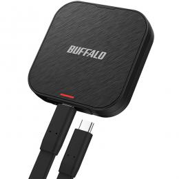 BUFFALO SSD-PMS500U3-BA スマートフォン向けマグネット対応SSD USB3.2 Gen2 500GB ブラック