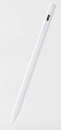 ELECOM P-TPACSTAP13XWH タッチペン/充電式/iPad専用/パームリジェクション対応/傾き検知/磁気吸着/USB-C充電/ペン先交換/CtoCケーブル付属/ホワイト
