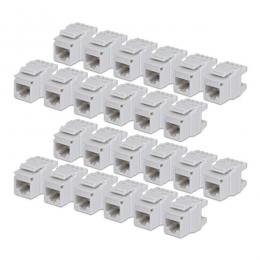 StarTech.com C6KEY110180WH24PK RJ45キーストーンジャック/CAT6対応/24個入/UTP非シールド/110パンチダウン/180度配線/ホワイト