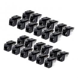 StarTech.com C6KEY110BK24PK RJ45キーストーンジャック/CAT6対応/24個入/UTP非シールド/110パンチダウン/90度配線/ブラック