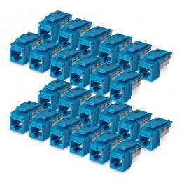 StarTech.com C6KEY110BL24PK RJ45キーストーンジャック/CAT6対応/24個入/UTP非シールド/110パンチダウン/90度配線/ブルー